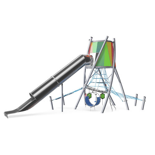 Struttura ludica per parco giochi - COR29910 - KOMPAN - in acciaio galvanizzato / in corda