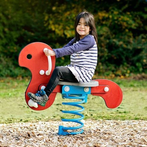 Gioco a molla in legno compensato - M101 - KOMPAN - animale / monoposto