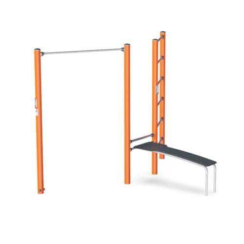 Attrezzature di street workout per spazio pubblico - COMBI 1  - KOMPAN - per parco giochi / per attività sportiva / dips