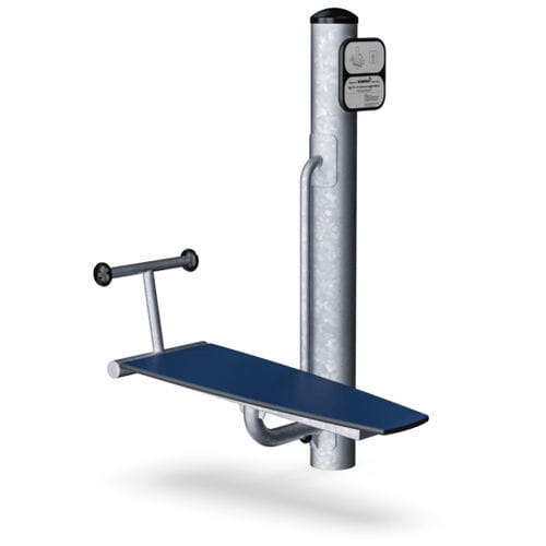 Panca addominali da giardino - KPX121 - KOMPAN - per spazi pubblici