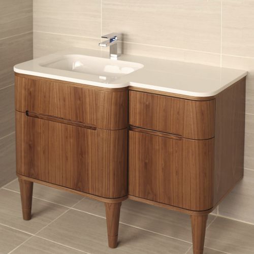 Mobile lavabo sospeso - ELEGANZA # ELE-W-48L/ELE-W-48R - Lacava - da appoggio / in legno / contemporaneo