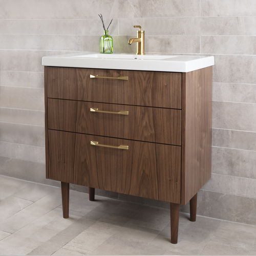 Piano lavabo in noce - SOF-F-32 - Lacava