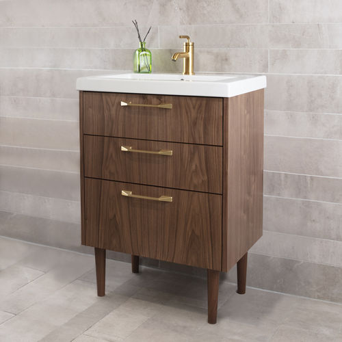 Piano lavabo in noce - SOF-F-24 - Lacava