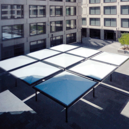 Tendone parasole in tela - TYPE SP - MDT-TEX - per spazio pubblico
