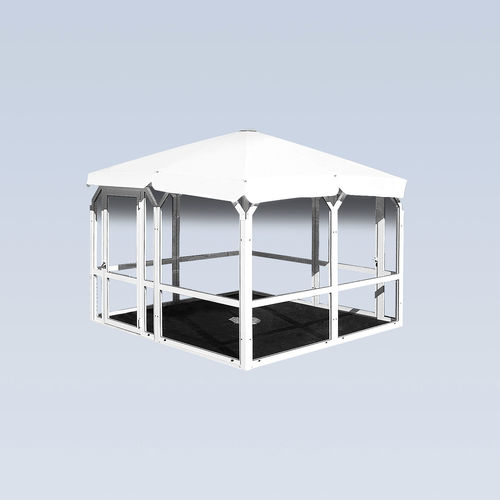 Gazebo in alluminio - TYPE GC - MDT-TEX - tetto in tela / con struttura in metallo / contract