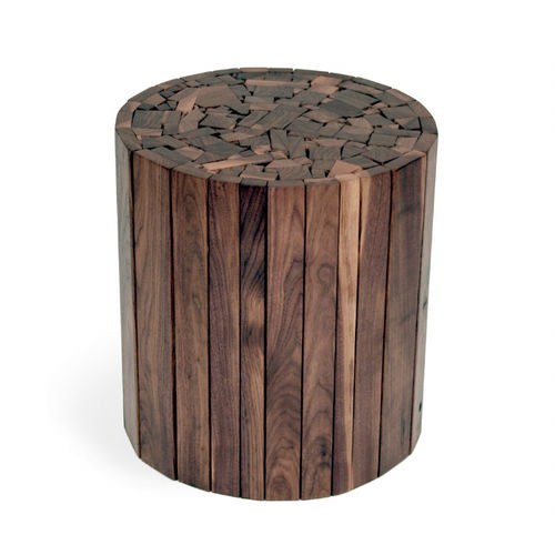 Tavolo d'appoggio contemporaneo - STICK  - Hudson Furniture - in noce / rotondo / su misura