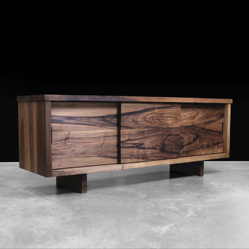 Credenza contemporanea - Hudson Furniture - in noce / in legno massiccio / su misura
