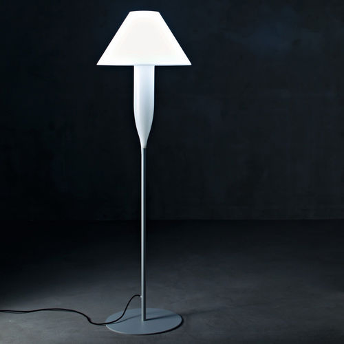 Lampada da terra - BONHEUR  - SERRALUNGA - a sospensione / in metallo verniciato / in polietilene a bassa densità LDPE