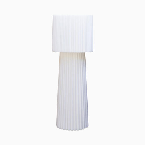 Lampada da terra - RUFFLE  - SERRALUNGA - in tessuto / in polietilene a bassa densità LDPE / contemporanea