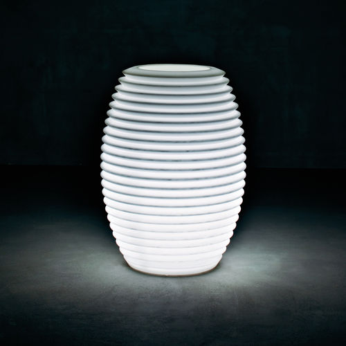 Vaso da giardino in polietilene a bassa densità LDPE - TOP POT - SERRALUNGA - luminoso / di Ron Arad / per uso residenziale