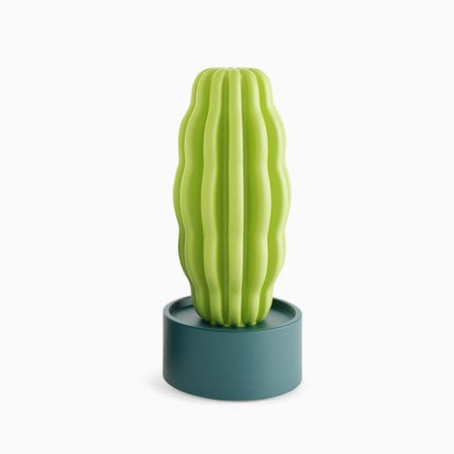 Scultura in polietilene a bassa densità LDPE - CACTUS LONG - SERRALUNGA - da esterno / a pavimento / bianca