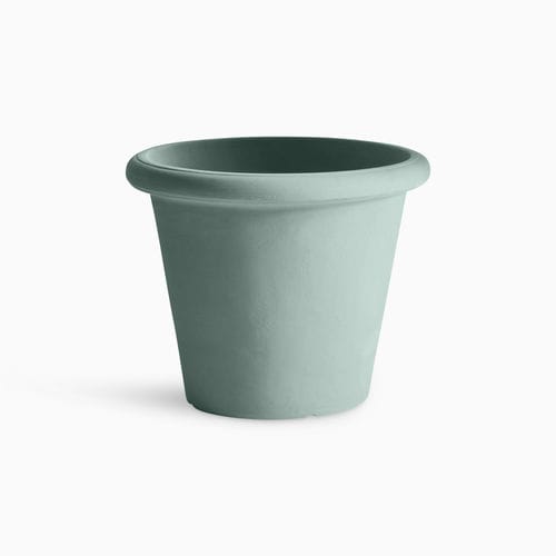 Vaso da giardino in polietilene a bassa densità LDPE - CAMELIA - SERRALUNGA - conico / per uso residenziale / bianco