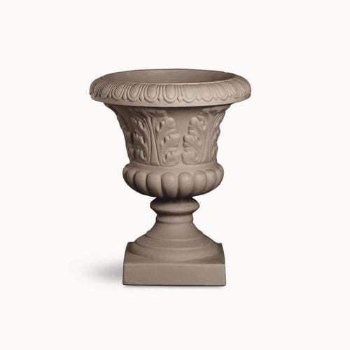 Vaso da giardino in polietilene a bassa densità LDPE - CALICE FOGLIATO - SERRALUNGA - per uso residenziale / bianco / rosso