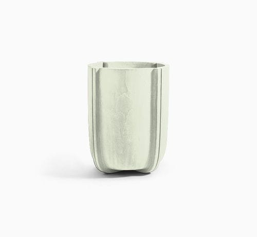 Vaso da giardino in polietilene a bassa densità LDPE - CASSERO 60 - SERRALUNGA - di Patricia Urquiola / per uso residenziale / bianco