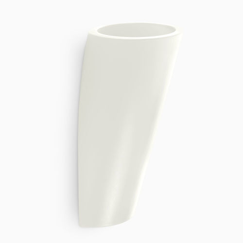 Vaso da giardino in polietilene - POT AU MUR - SERRALUNGA - da parete / per uso residenziale / bianco