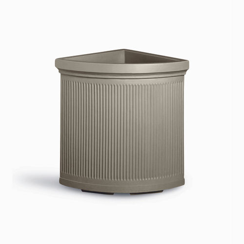 Vaso da giardino in polietilene a bassa densità LDPE - MILLERIGHE ANGOLO - SERRALUNGA - angolare / per uso residenziale / bianco