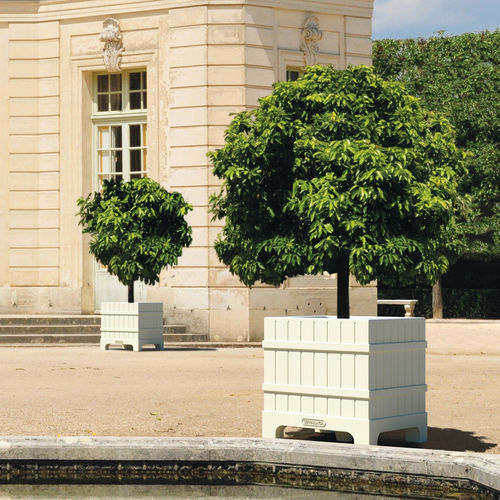 Fioriera in resina - VERSAILLES  - SERRALUNGA - cubo / resiste alle intemperie / resistente agli UV
