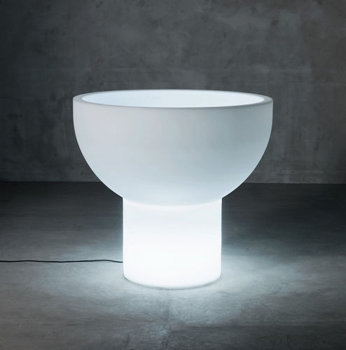 Fioriera in polietilene a bassa densità LDPE - PRIMAVERA - SERRALUNGA - rotonda / luminosa / contemporanea