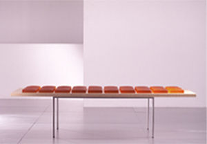 Panca contemporanea - VOYAGER - Saporiti Italia - in legno