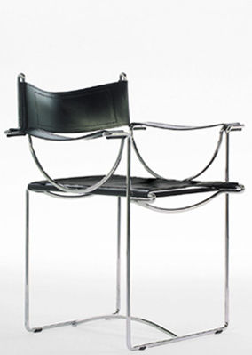 Sedia contemporanea - SLING - Saporiti Italia - in metallo / a slitta / contract