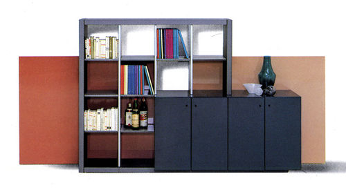 Parete attrezzata TV contemporaneo - DRY - Saporiti Italia - in legno