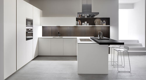 Cucina contemporanea - BLANCO FÉNIX OLMO TABACO - Dica - in vetro / in acciaio inossidabile / in acciaio