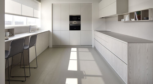 Cucina contemporanea - NIEBLA SEDA FRESNO VISÓN - Dica - in legno / senza maniglie