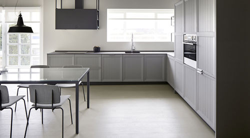 Cucina contemporanea - GRIS GRAFITO HUMO - Dica - in vetro / in metallo / in legno