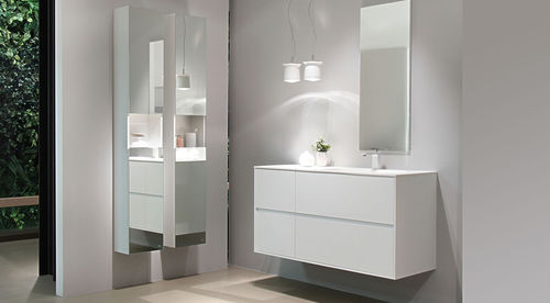 Mobile lavabo sospeso - BLANCO POLAR MI - Dica - in legno / in laminato / contemporaneo