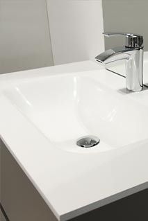 Lavabo da incasso - ORGA - Dica - in resina / rettangolare / contemporaneo