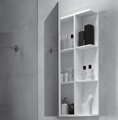 Mobile da bagno contemporaneo - Dica - con specchio / da parete