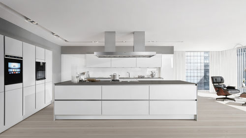 Cucina contemporanea - PURE : S2 - SIEMATIC - in legno laccato / impiallacciata in legno / con isola