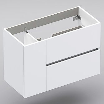 Mobile lavabo sospeso - 100  - Sonia Bath - in ABS / contemporaneo / con sportello