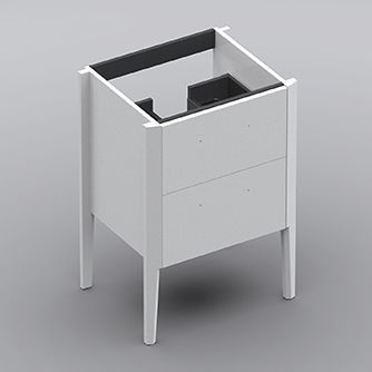 Mobile lavabo da appoggio - 60 - Sonia Bath - in rovere / in legno / in metallo