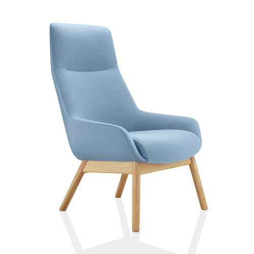 Poltrona contemporanea - MARNIE - Boss Design - in pelle / in tessuto / a schienale alto