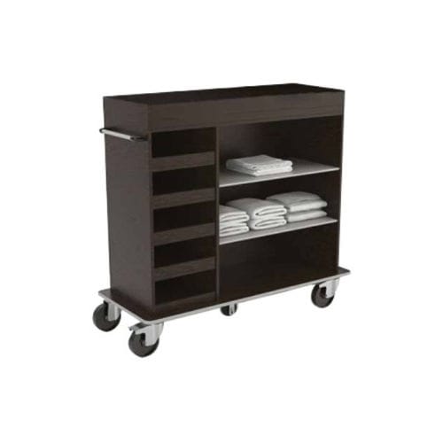 Carrello di pulizia - 14049 - FAS - per hotel / personalizzabile / impiallacciato in legno