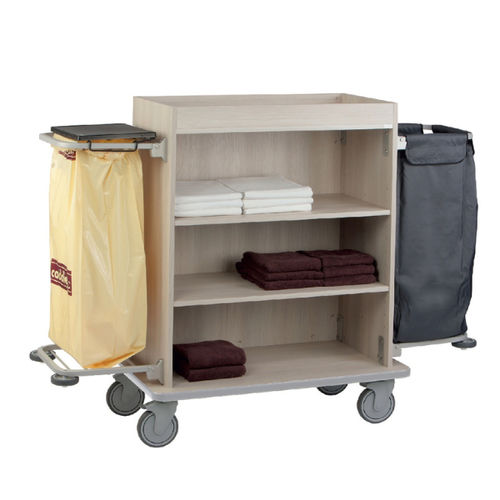 Carrello di pulizia - 14006 - FAS - per hotel / in metallo / in laminato