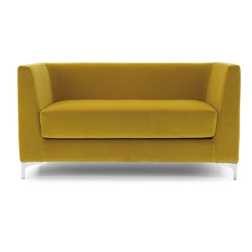 Divano contemporaneo - Lincoln 40416 - FAS - in tessuto ignifugo / in ecopelle / con braccioli