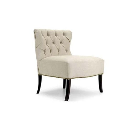 Poltrona classica - Mork - FAS - in tessuto ignifugo / in ecopelle / beige