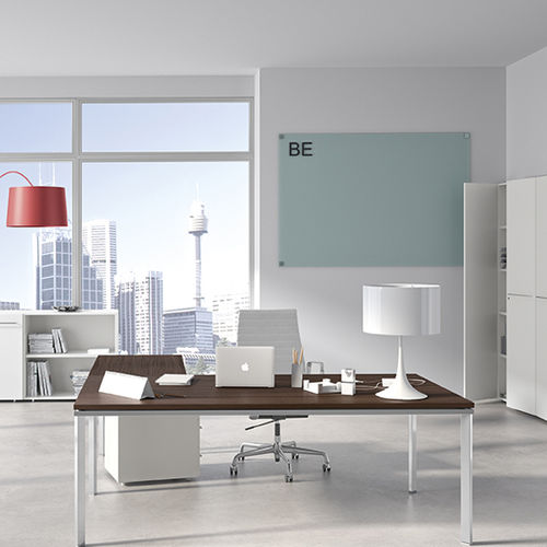 Scrivania direzionale - BE - Della Rovere - contemporanea / in legno / in vetro