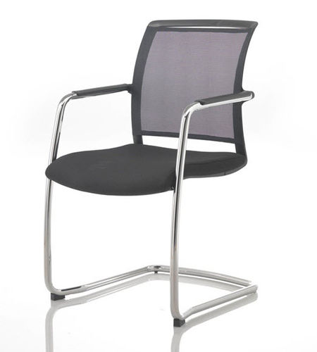 Sedia visitatore contemporanea - TWIST - Della Rovere - da interno / in tessuto / imbottita