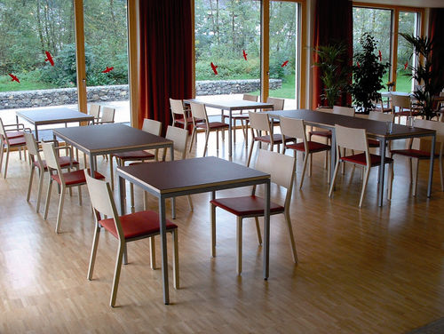 Tavolo contemporaneo - ECO - DIETIKER - in HPL / rettangolare / per ristorante