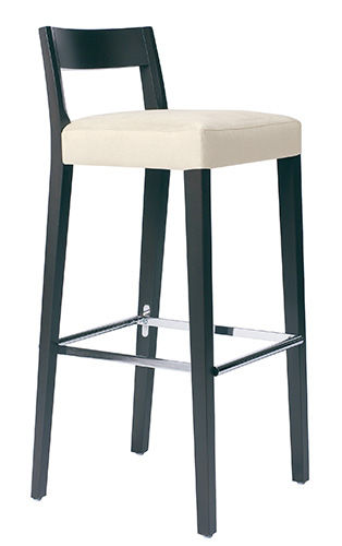Sedia alta contemporanea - ARVO - DIETIKER - in legno / in legno / imbottita