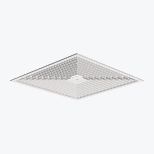 Diffusore d'aria da soffitto - ADQ - Systemair - sospeso / quadrato / in alluminio
