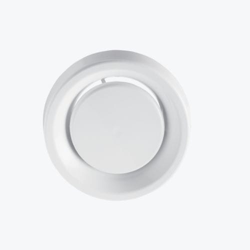 Lastra di ventilazione da soffitto - BALANCE-E - Systemair - in polipropilene / rotonda