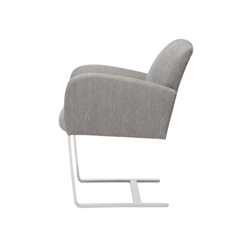 Poltrona contemporanea - CANTILEVER - Donghia - in tessuto / in metallo / per cuscini
