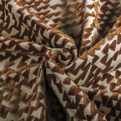 Tessuto da tappezzeria - POINTS OF VIEW - SPICE - Donghia - con motivi geometrici / in viscosa / in velluto