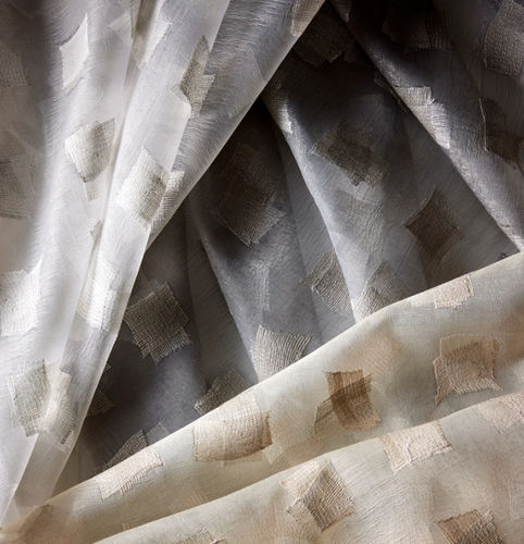 Tendina voile con motivi geometrici - DYNAMIC DUO  - Donghia - in viscosa / in seta / in poliestere