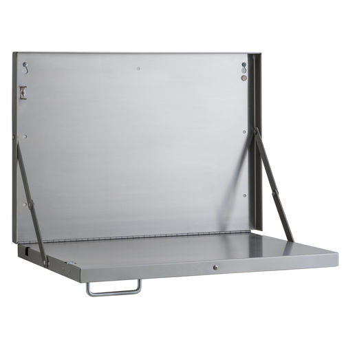 Scaffale ribaltabile - B-7816 CHARTING STATION/ SHELF - Bobrick Washroom Equipment - a muro / design industriale / in acciaio inossidabile