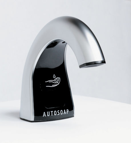 Distributore di sapone professionale - B-826 AUTOMATIC CARTRIDGE - Bobrick Washroom Equipment - da bancone / in cromo / elettronico
